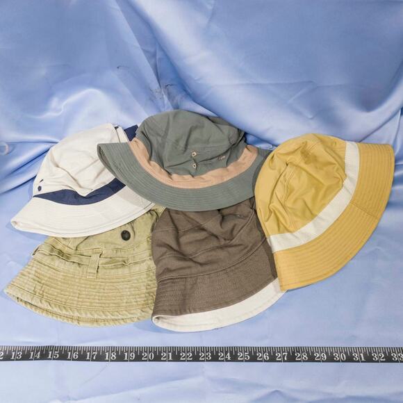 Lot of 7 Bucket Hat Sun Fish Brim Hiking Outdoors Size M-L